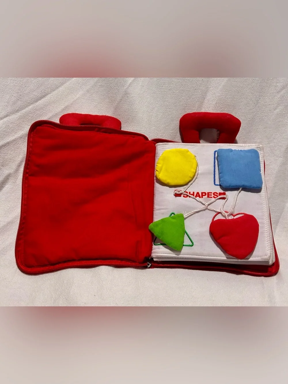 deMoca My Quiet Book Red Montessori Busy Book Toddler Activity Book